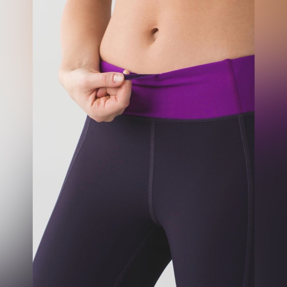 Lululemon tight stuff reflective tight grape black tender violet purple - Picture 4 of 15